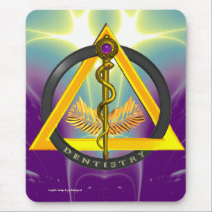 ROD OF ASCLEPIUS DENTIST DENTISTRY MOUSE MAT
