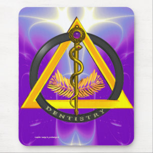 ROD OF ASCLEPIUS DENTIST DENTISTRY MOUSE MAT