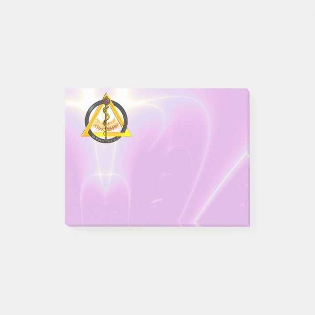 ROD OF ASCLEPIUS DENTIST DENTISTRY SYMBOL ,lilac Post-it Notes (Front)