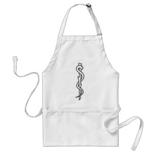 Rod of Asclepius [medical symbol] Standard Apron