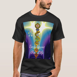ROD OF ASCLEPIUS WITH 7 CHAKRAS ,SPIRITUAL ENERGY T-Shirt