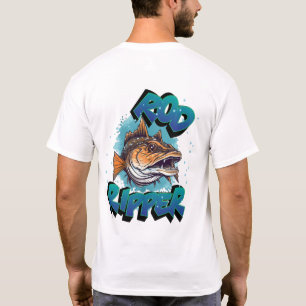 Rod Ripper Giant Muskie Customise NAME Fishing T-Shirt