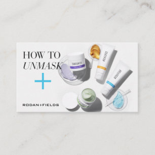 Rodan and Fields Face Masks Instructions Business Card