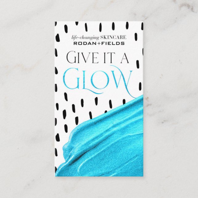 Rodan and Fields Mini Facial, Give it a Glow Cards (Front)