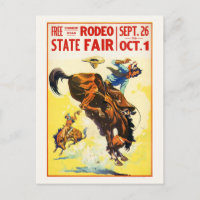 Rodea State Fair USA Vintage Poster Restored 1930s