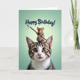 Rodent Artist Birthday Card
