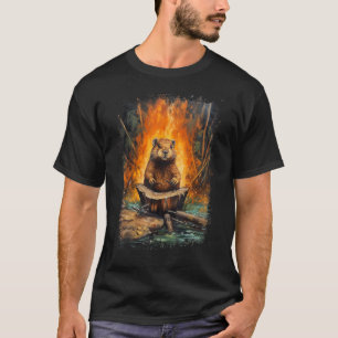 Rodent Beaver Funny Beaver Costume Cool Beaver T-Shirt