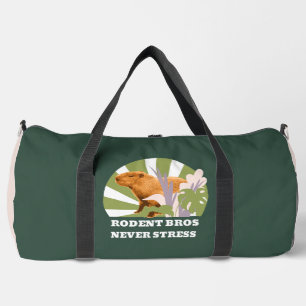 Rodent Bros Never Stress Capybara Duffle Bag