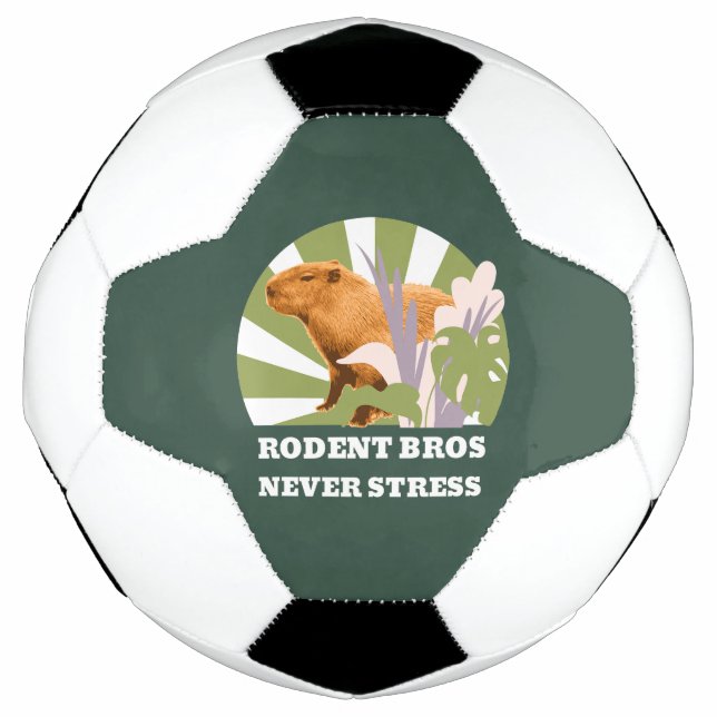 Rodent Bros Never Stress Capybara Football (Front)