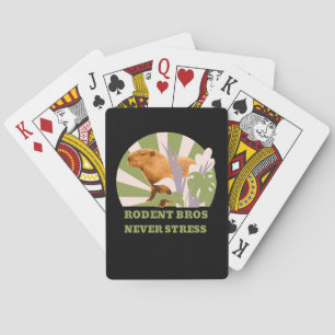 Rodent Bros Never Stress Capybara Playing Cards