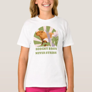 Rodent Bros Never Stress Capybara T-Shirt
