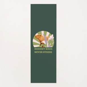 Rodent Bros Never Stress Capybara Yoga Mat