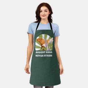 Rodent Bros Never Stress Funny Capybara Apron