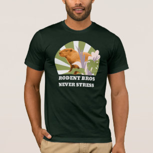 Rodent Bros Never Stress Funny Capybara T-Shirt
