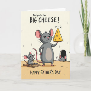 Rodent Fathers Day Cheese Card