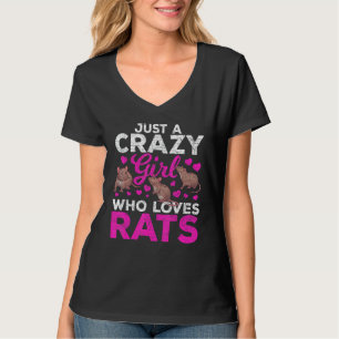 Rodent Girls Animal Lover Women Pet Funny Rat 1 T-Shirt