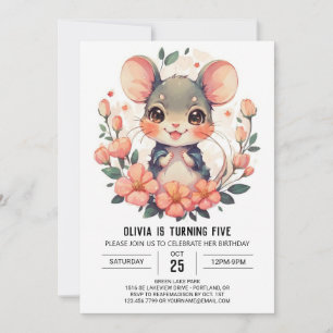 Rodent Magical Mouse Birthday  Invitation