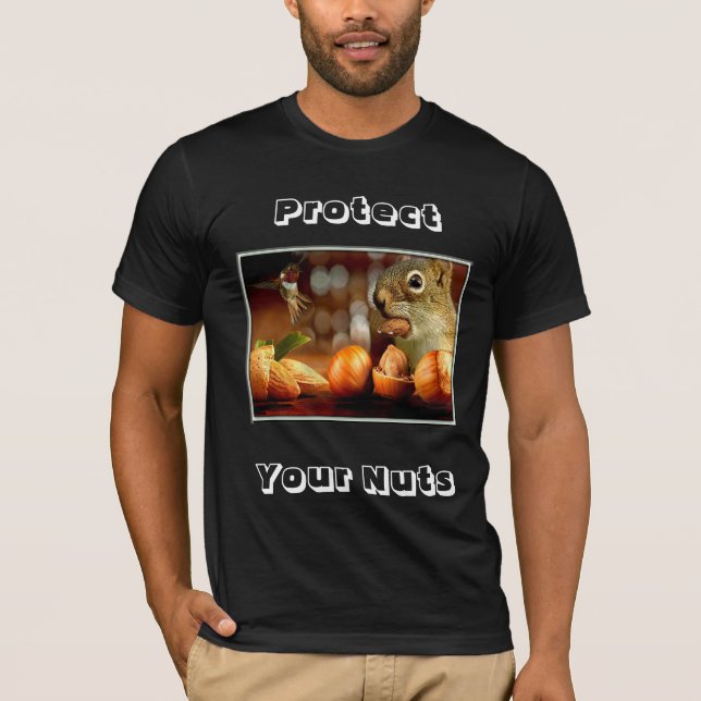 Rodent or a man protect your nuts. T-Shirt (Front)
