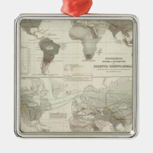 Rodentia, Ruminantia Metal Tree Decoration