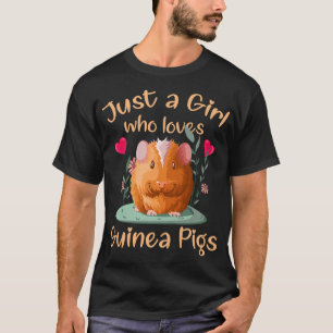 Rodents Guinea Pig Wheek Wheekls Skinny Pig Cavies T-Shirt