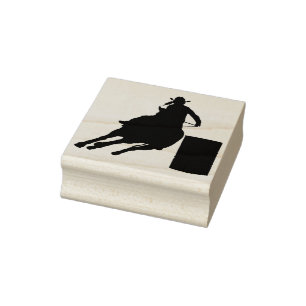 Rodeo Barrel Racing / Cowgirl Rubber Stamp