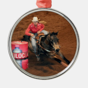 RODEO BARREL RACING NEBO RURAL AUSTRALIA METAL TREE DECORATION