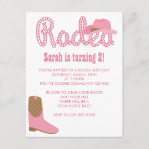Rodeo Birthday Invitation