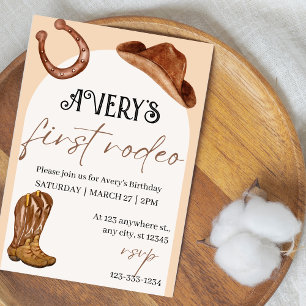 Rodeo Birthday Party Invitation