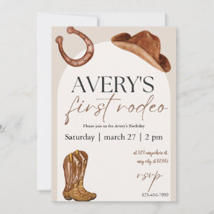 Rodeo Birthday Party Invitation