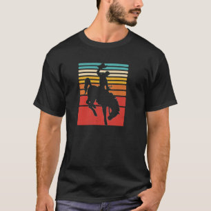 Rodeo Bucking Bronco Horse Retro Style Pullover