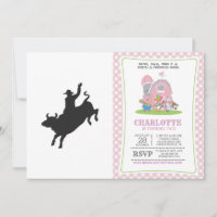 Rodeo Bull Ride silhouette