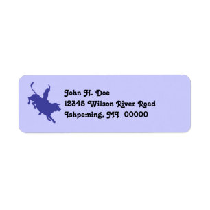 Rodeo Bull Rider address LABELS ~EZ2 Change Info