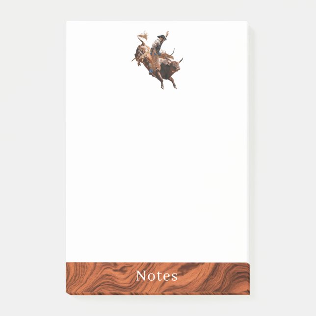 Rodeo Bull Rider  Post-it Notes (Front)