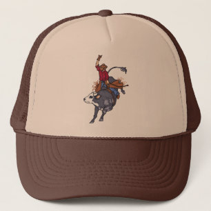 Rodeo Bull Rider Trucker Hat