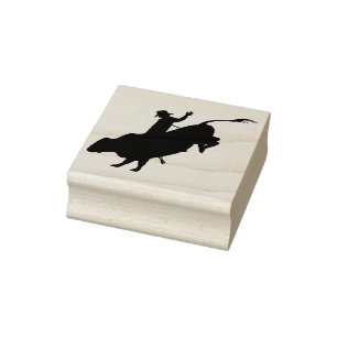 Rodeo / Bull Riding Rubber Stamp