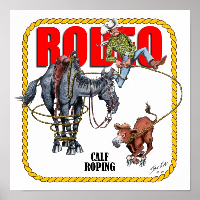Rodeo Calf Roper Poster (Front)