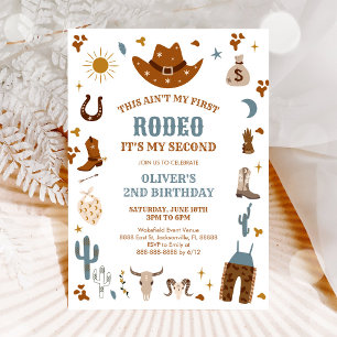 Rodeo Cowboy 2nd Birthday Invitation
