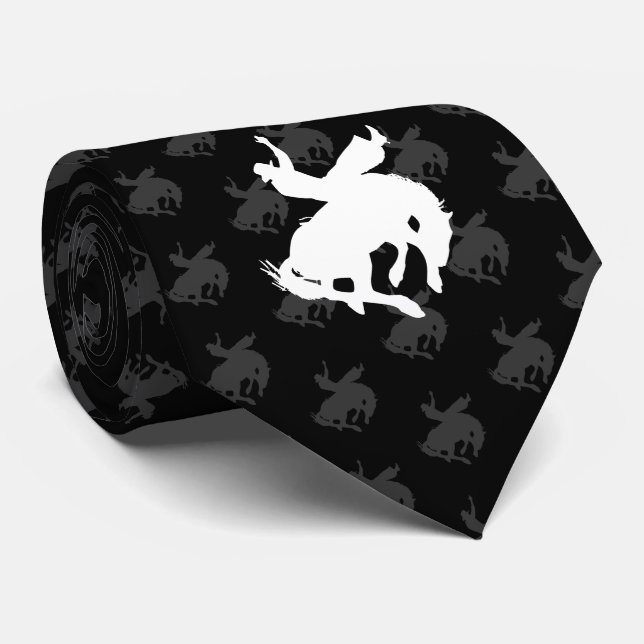 Rodeo Cowboy| Black Tie (Rolled)