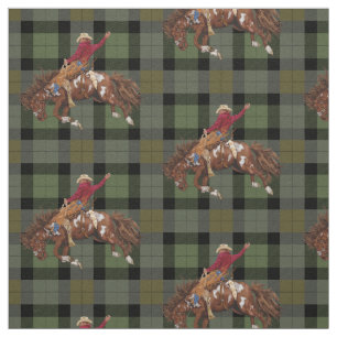 Rodeo Cowboy-Bronco Busting Western Fabric