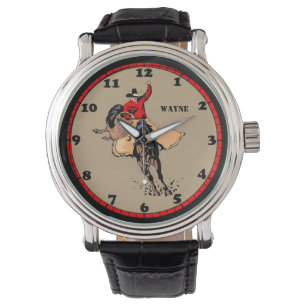 Rodeo Cowboy Bull Rider Custom eWatch Watch