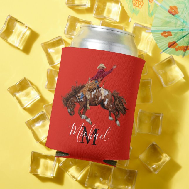 Rodeo cowboy can cooler (In Situ Summer)