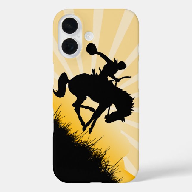 Rodeo Cowboy iPhone Case (Back)