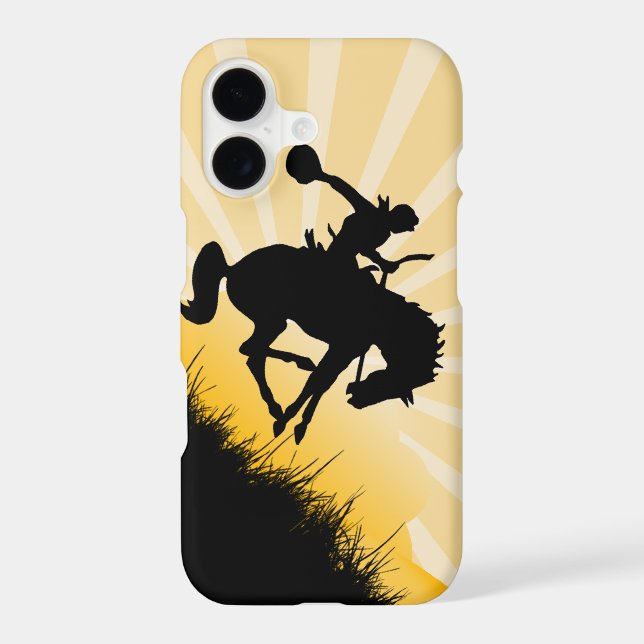 Rodeo Cowboy iPhone Case (Back)