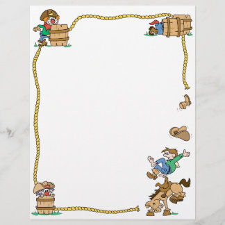 Rodeo Cowboy Letterhead
