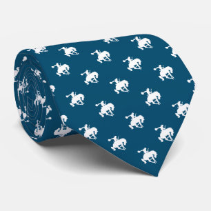 Rodeo Cowboy Pattern   Ocean Blue Tie