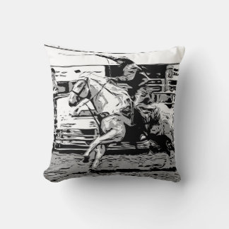 Rodeo Cowboy - Steer Roping Event Cushion