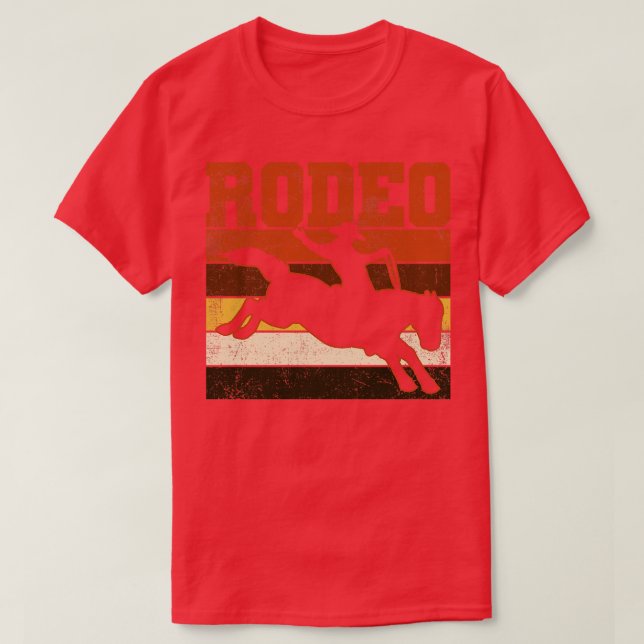 Rodeo Cowboy Western T-Shirt (Design Front)