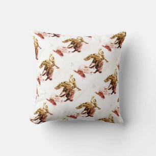 Rodeo Cowgirl (by C.M. Russell) Cushion