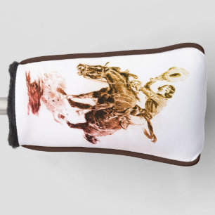 Rodeo Cowgirl (by C.M. Russell) Golf Head Cover