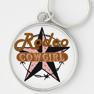Rodeo Cowgirl Keychain